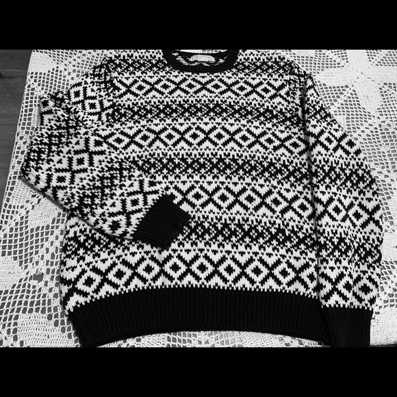 Michael Kors Black and White Sweater